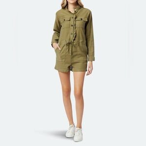 Hudson Jeans Utility Jumpsuit Olive Green Size XSmall